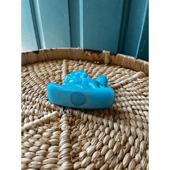 Vintage Boyd Glass Collectable Sky Blue Rocking Horse - Picture 5 of 5